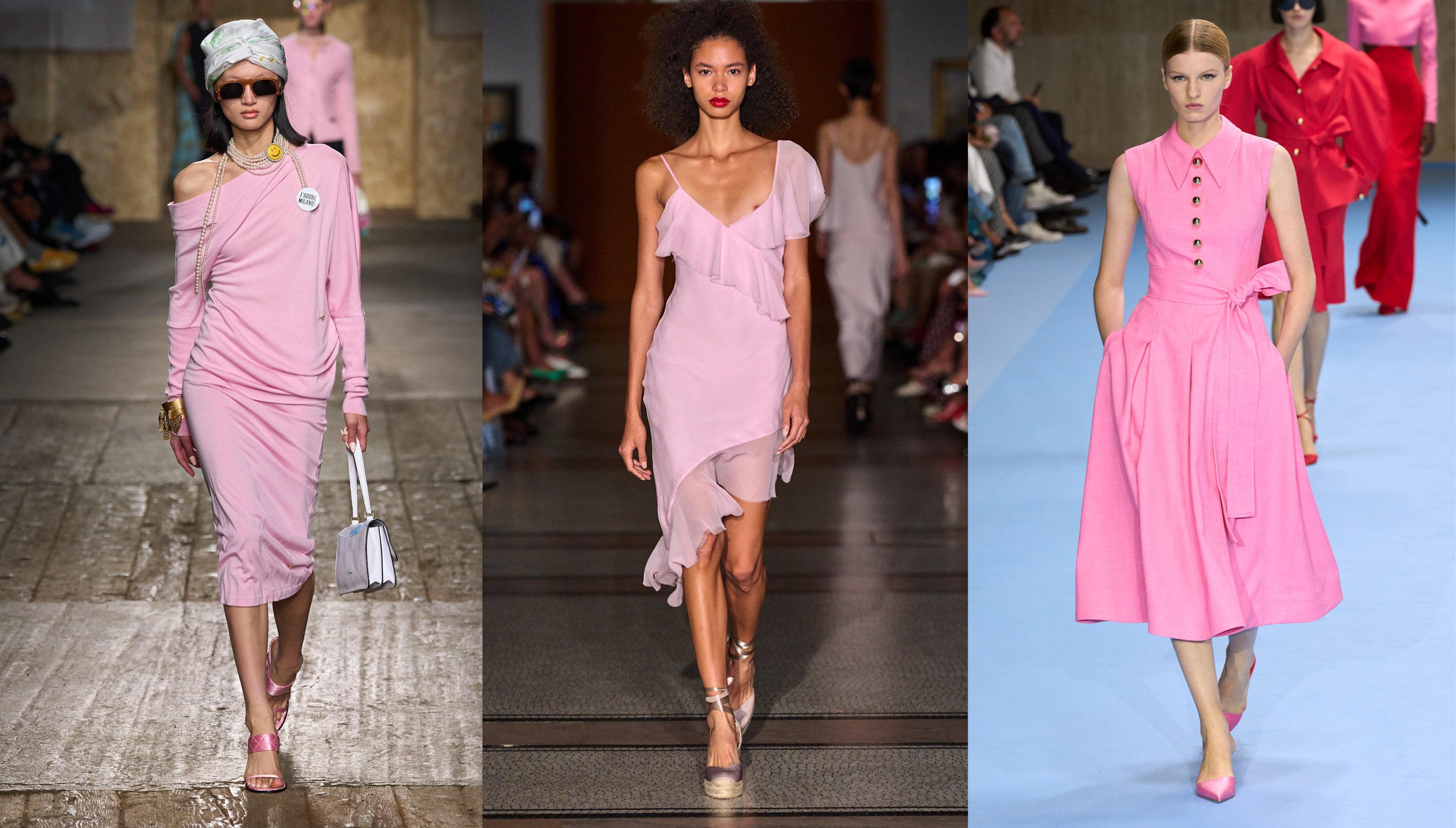 Mysleli jsme si, že jsou passé, ale ony se vracejí na výsluní. Letní šaty v milované barvě hrají prim i letos