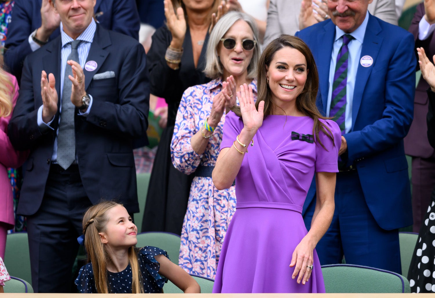 Fialové šaty princezny z Walesu na Wimbledonu spustily další vlnu efektu Kate