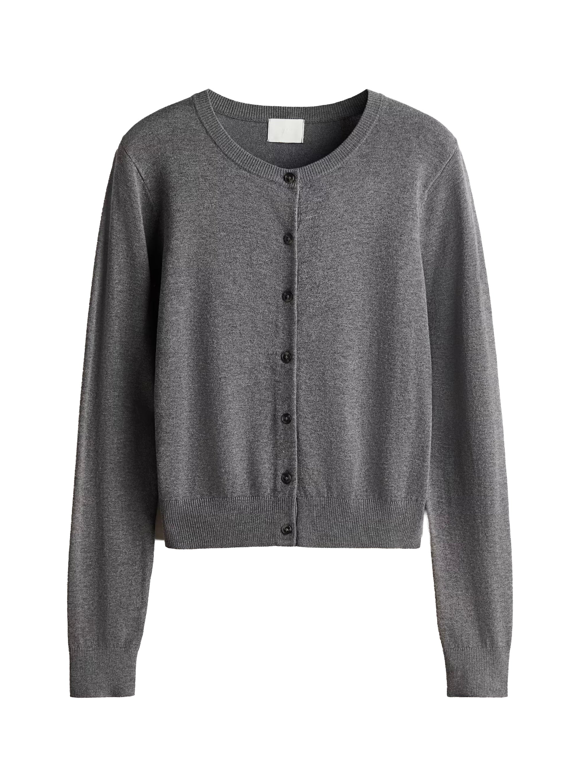 Propínací svetr z jemného úpletu, H&M, 419 Kč
