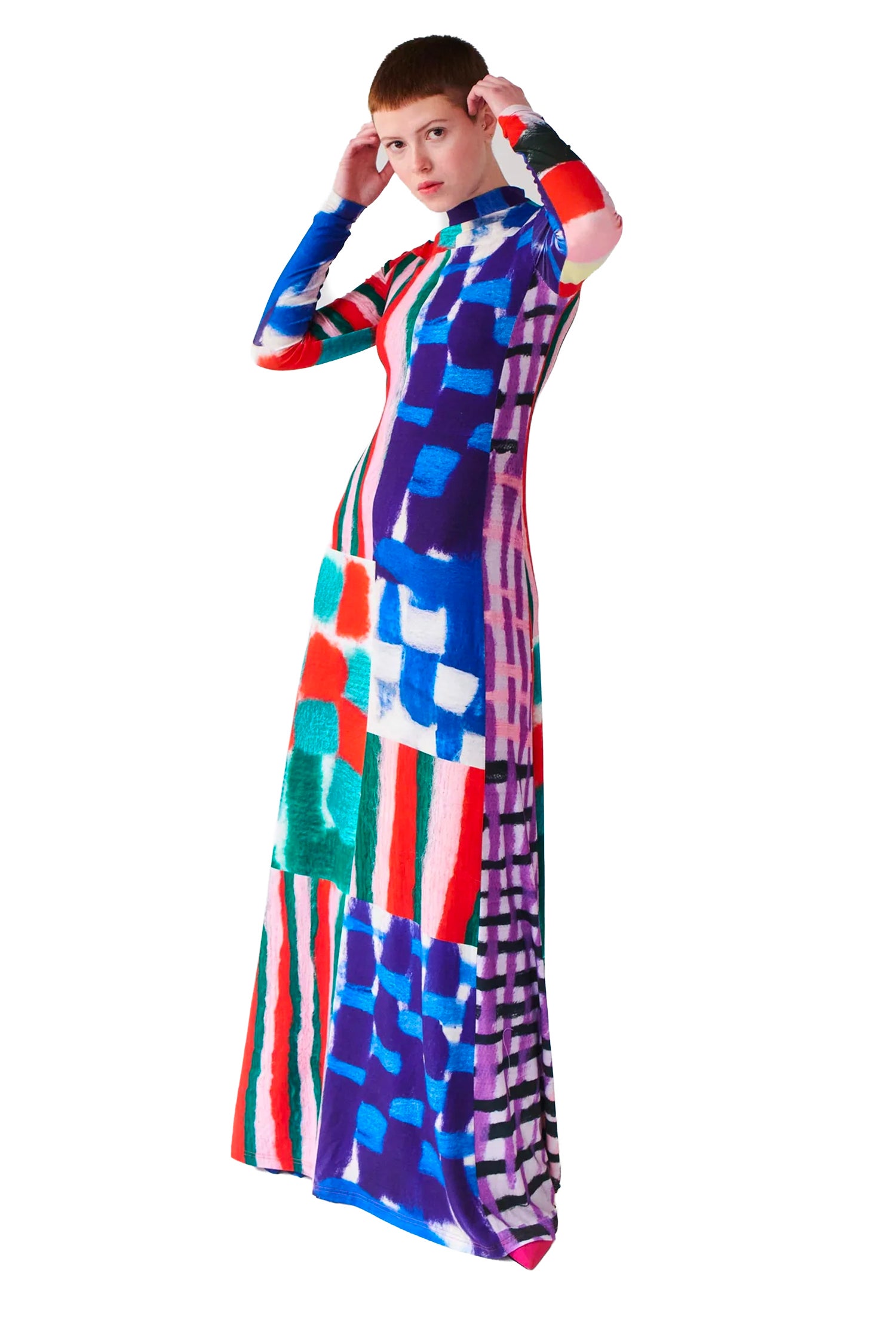Šaty Patchwork long dress, TEREZA ROSALIE KLADOŠOVÁ, 7 600 Kč