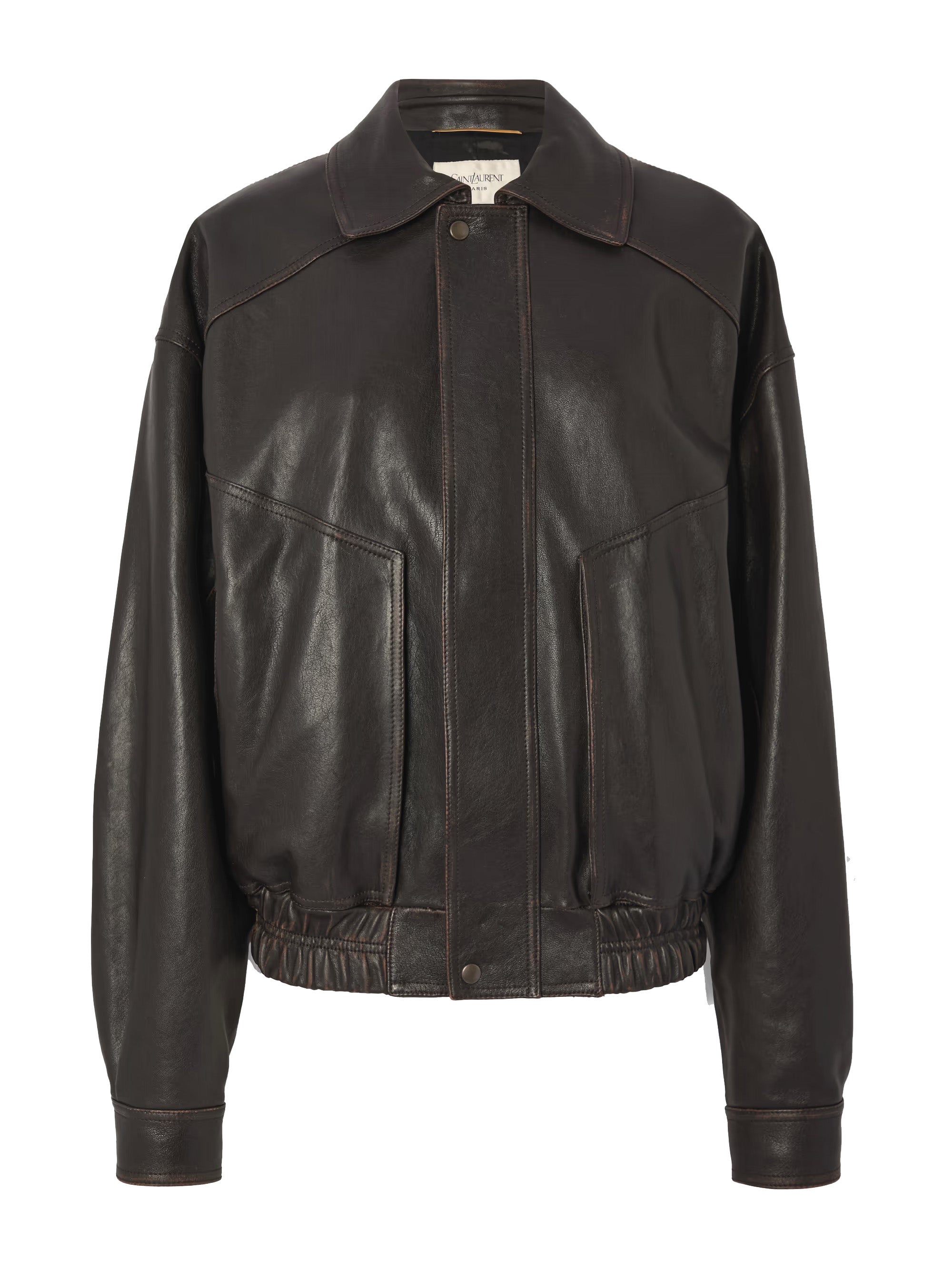 Kožená bunda bomber, SAINT LAURENT, prodává Net-a-Porter, 133 000 Kč