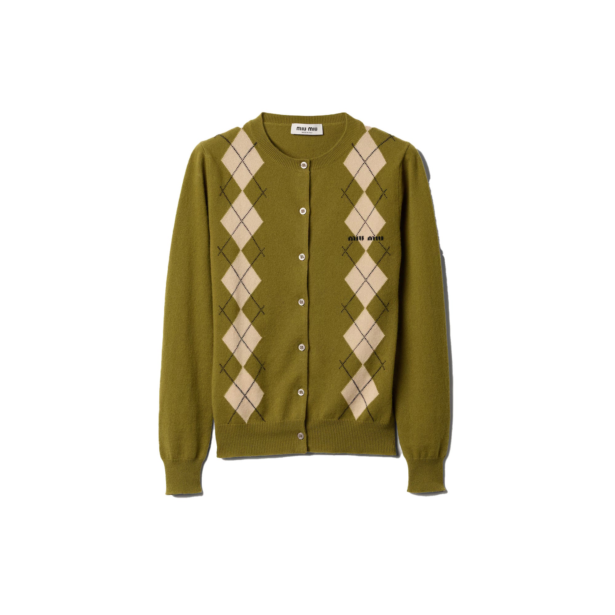 Pletený kašmírový kardigan, MIU MIU, 1 700 €