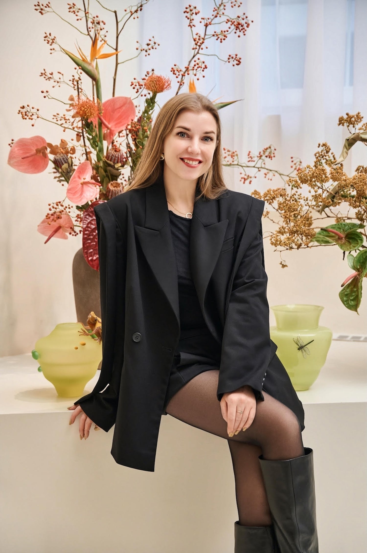 Květiny mě naučily být přítomná, říká Daria Asadchaya z Roots Flowers