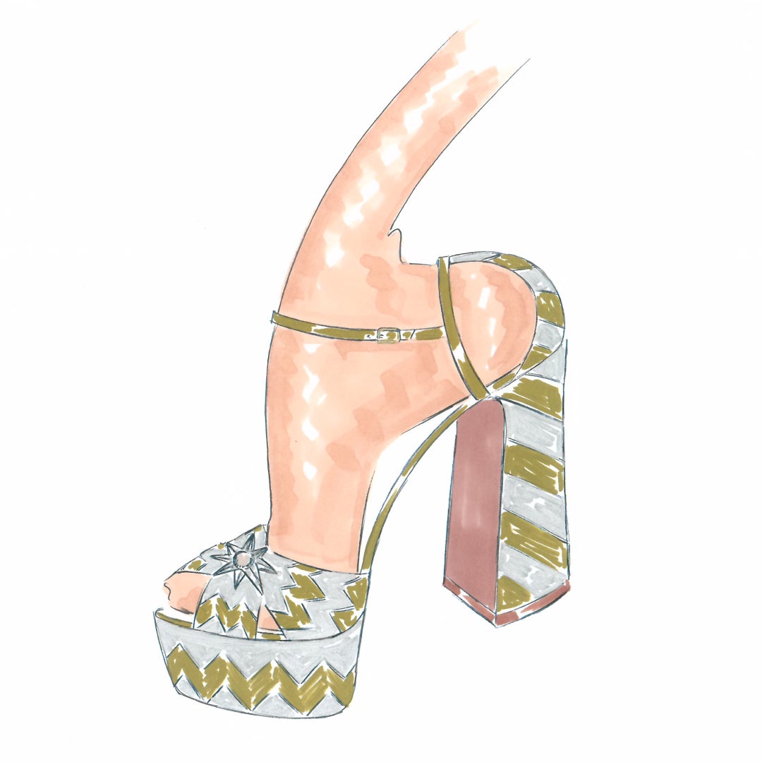 Návrh od Eugenie Niarchos Autor: Archiv Aquazzura/Net-a-Porter