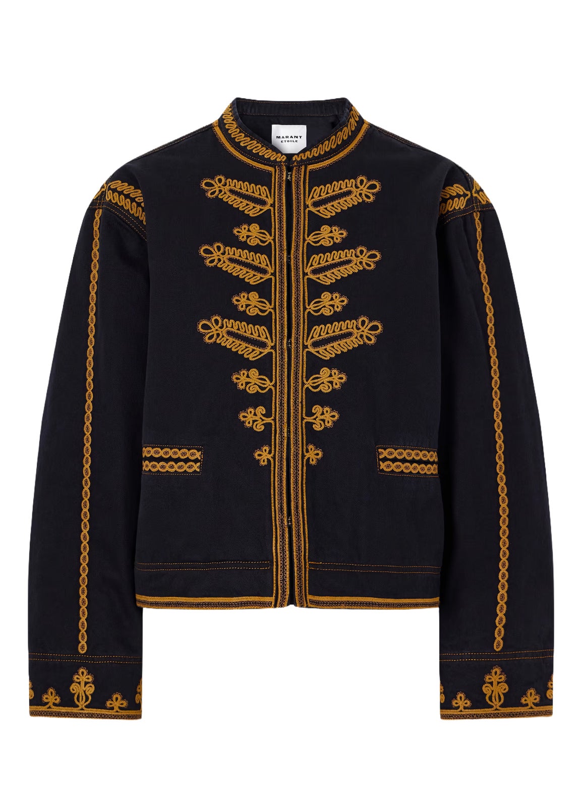 Vyšívaná vojenská bunda, MARANT ETOILE, prodává Net-a-Porter, 790 €