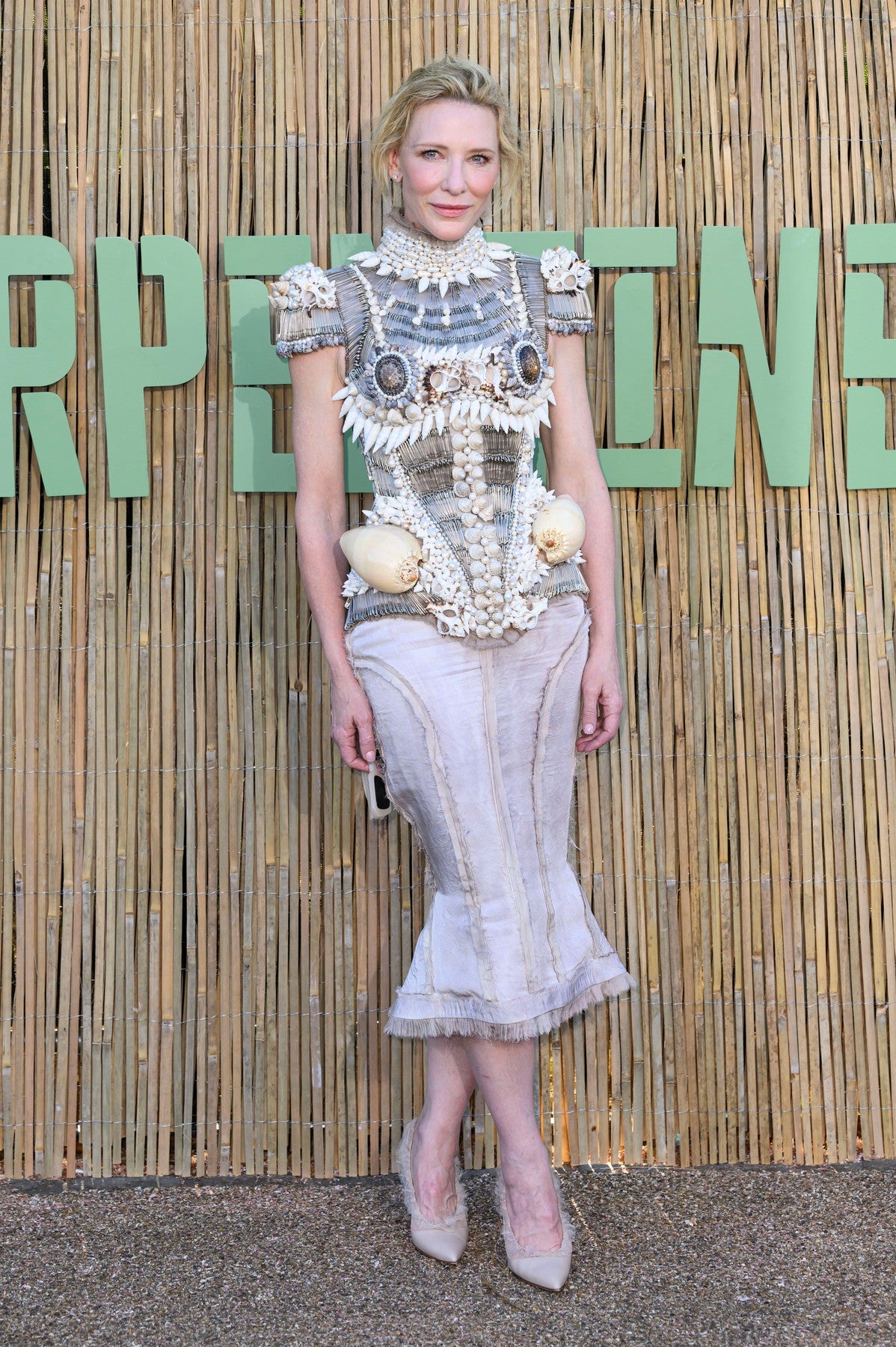 Cate Blanchett v šatech Dilara Findikoglu na Serpentine Summer Party 2025 v Londýně, 24. června 2025