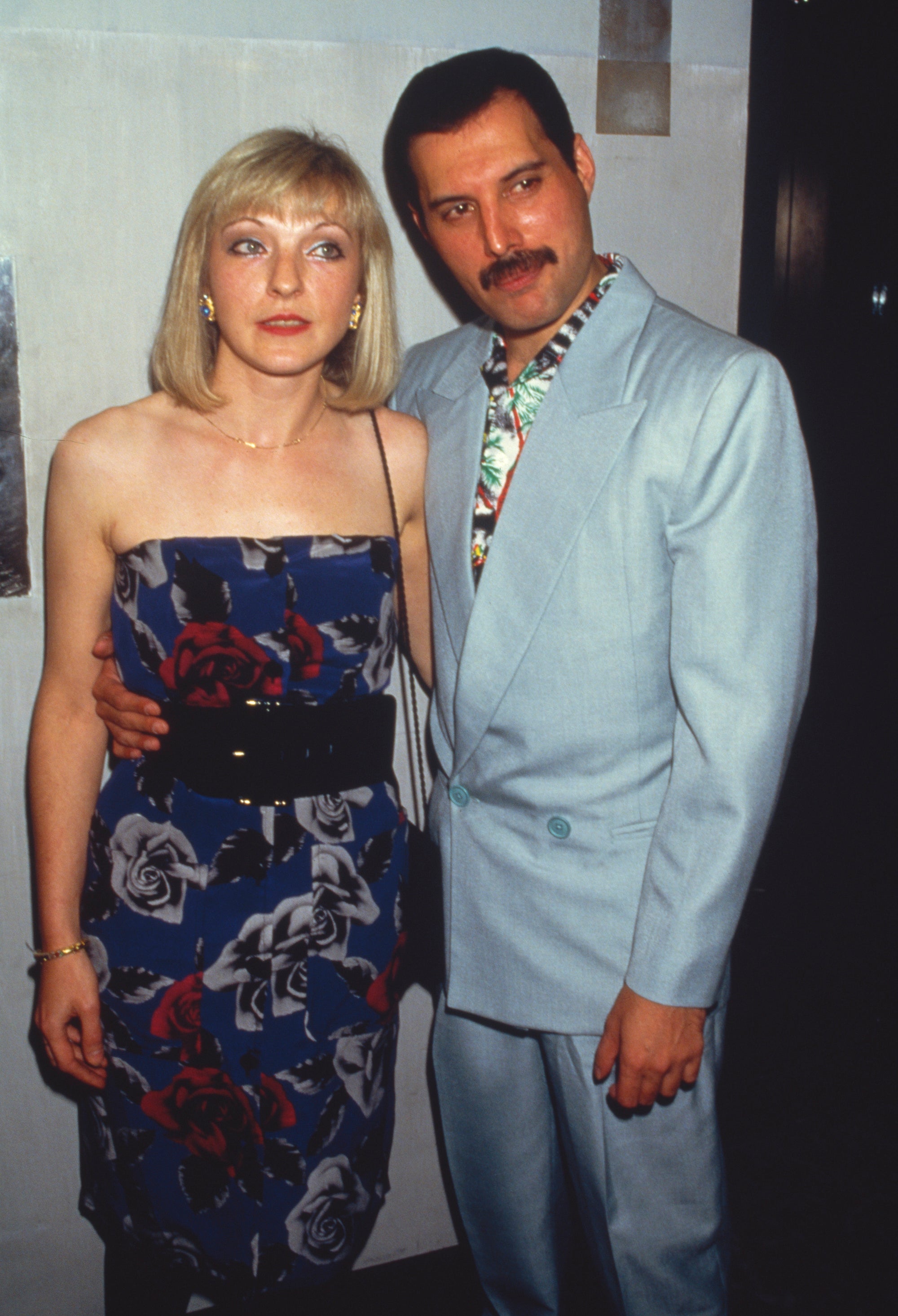 Mary Austin a Freddie Mercury na after-party po koncertu ve Wembley, červenec 1986         Autor: Dave Hogan/Getty Images