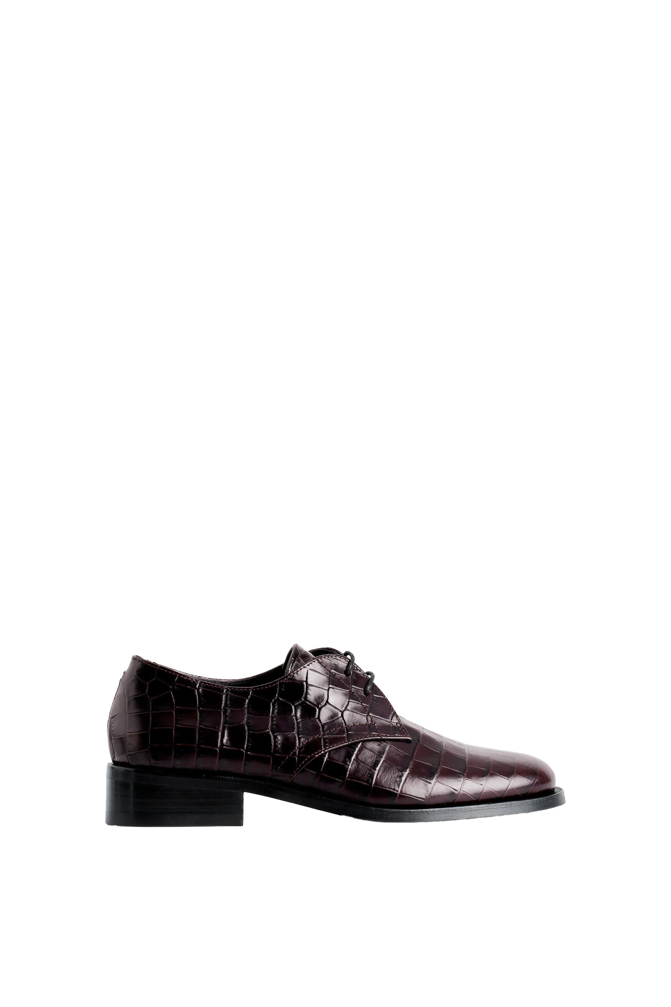 Kožené derby shoes s krokodýlím efektem, COS, 149 €
