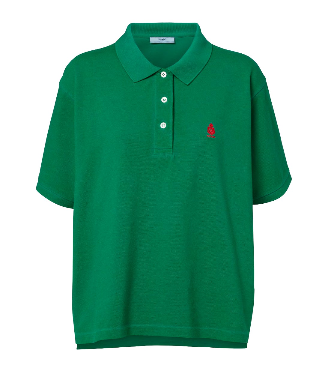 Zelené bavlněné polo tričko, PRADA, 980 €