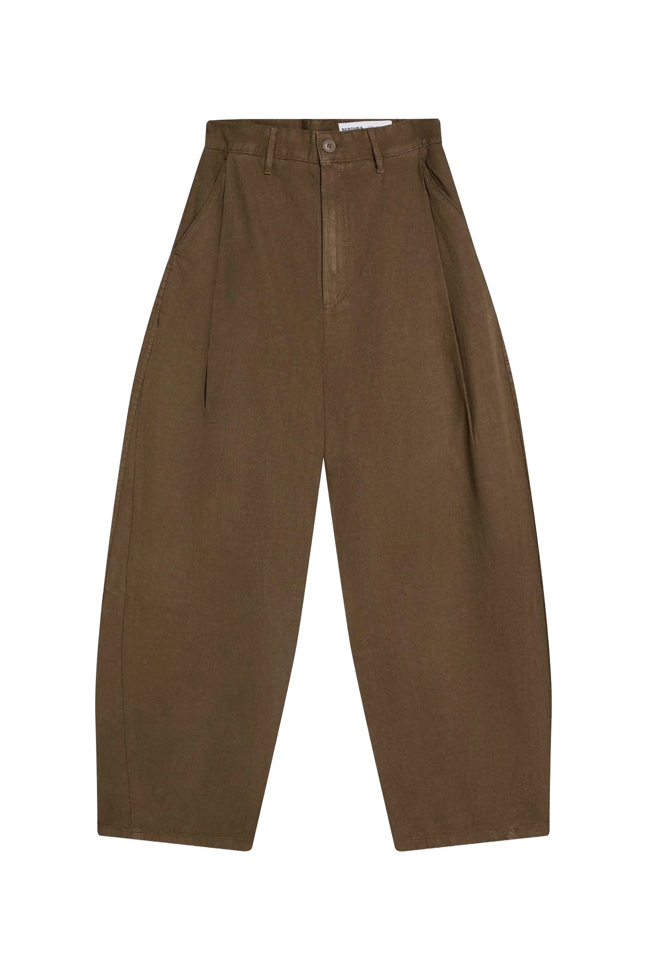 Kalhoty lněné super baggy, BERSHKA, 849 Kč