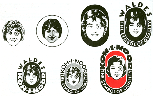  Hlava dívky měla celkem pětkrát změněný účes, přesně podle dobové módy