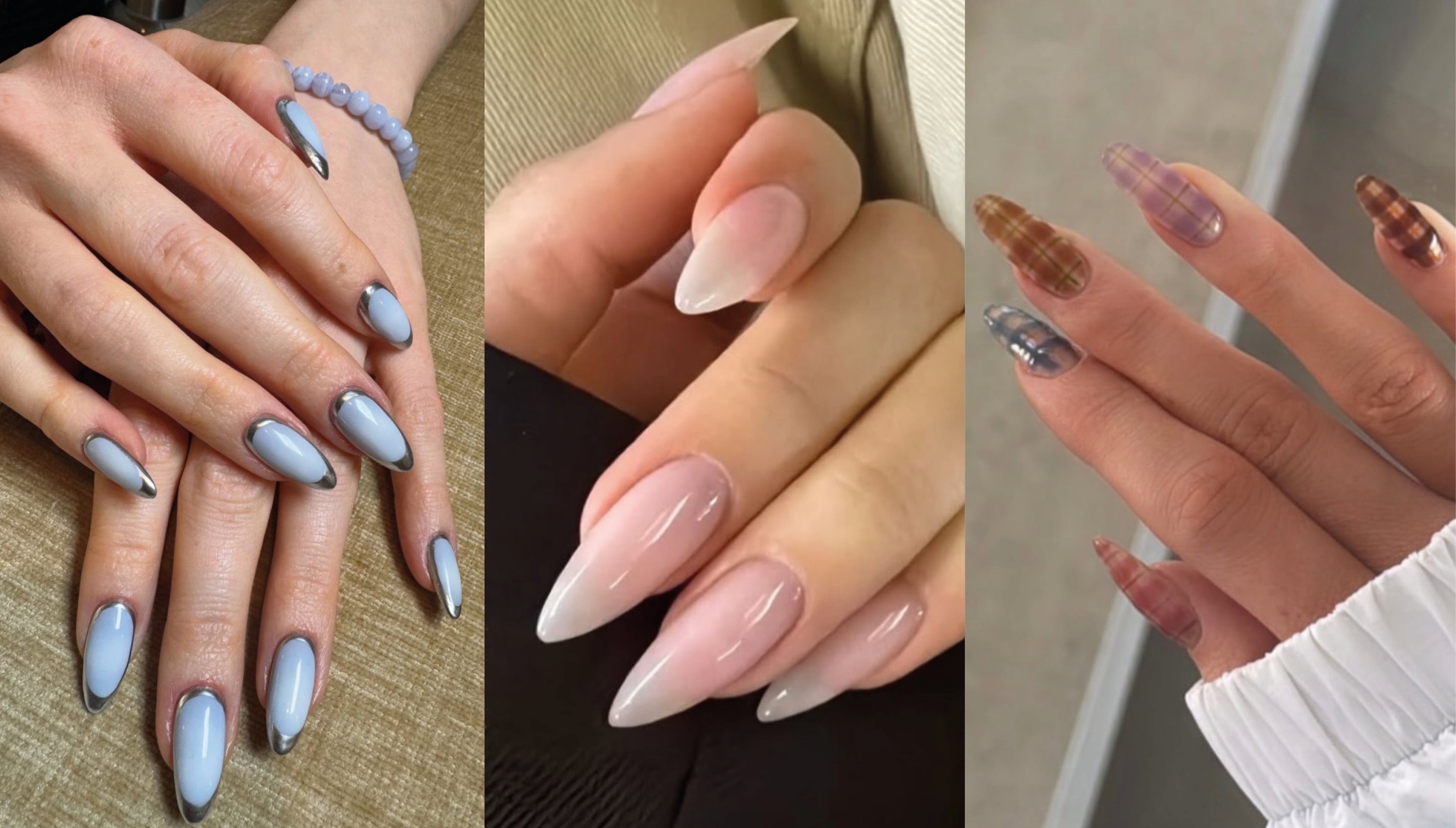 Preppy kostka, tweedová textura a další trendy, které budou dominovat nehtům v roce 2026