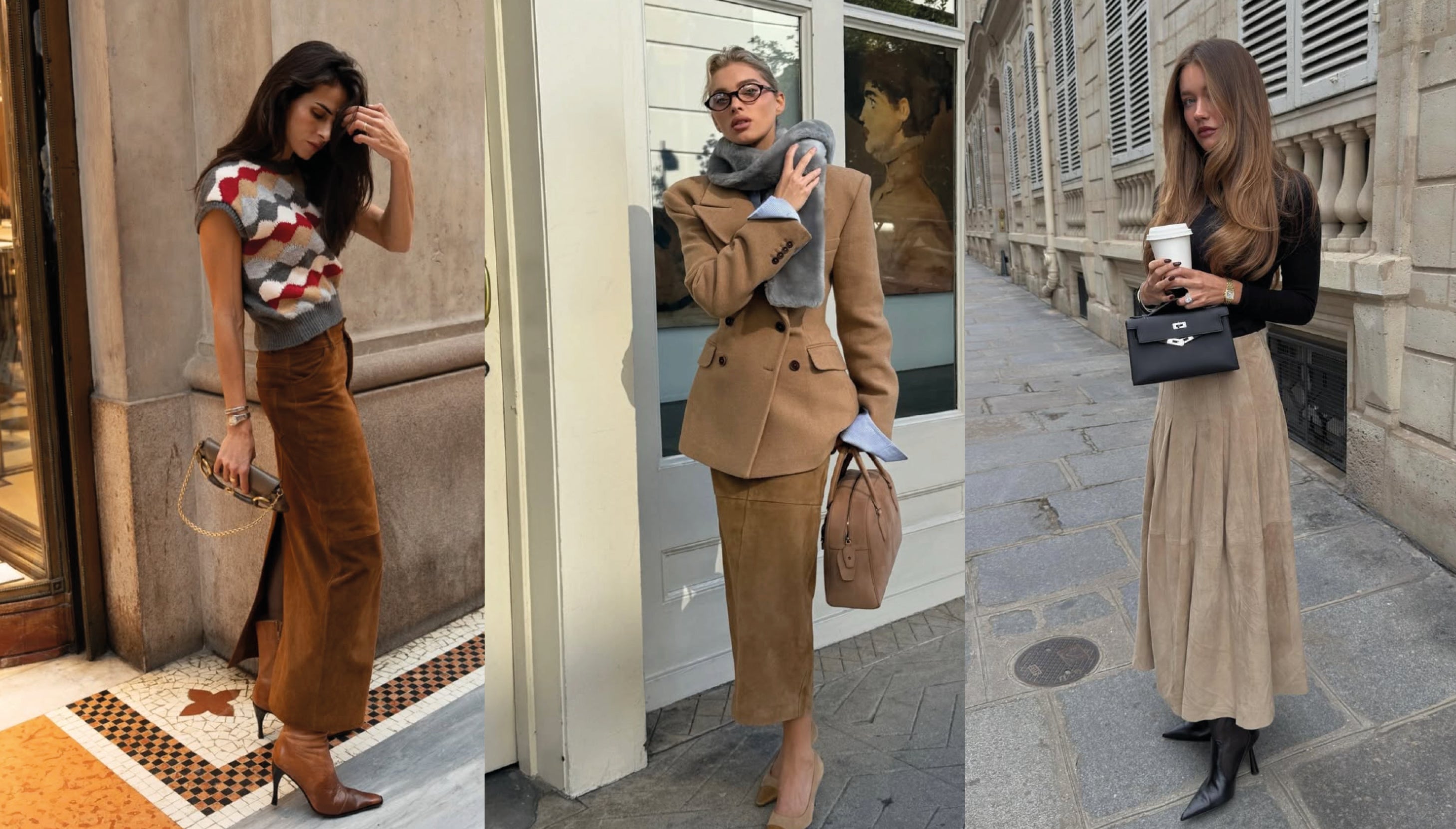 Proč je semišová sukně univerzální hvězdou šatníku