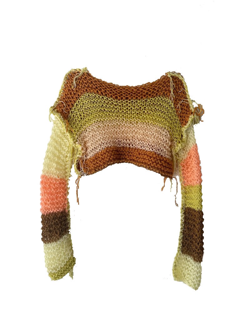 Jarní ručně pletený svetr, RECYCLE STORE, prodává Recycle Store, 1950 Kč