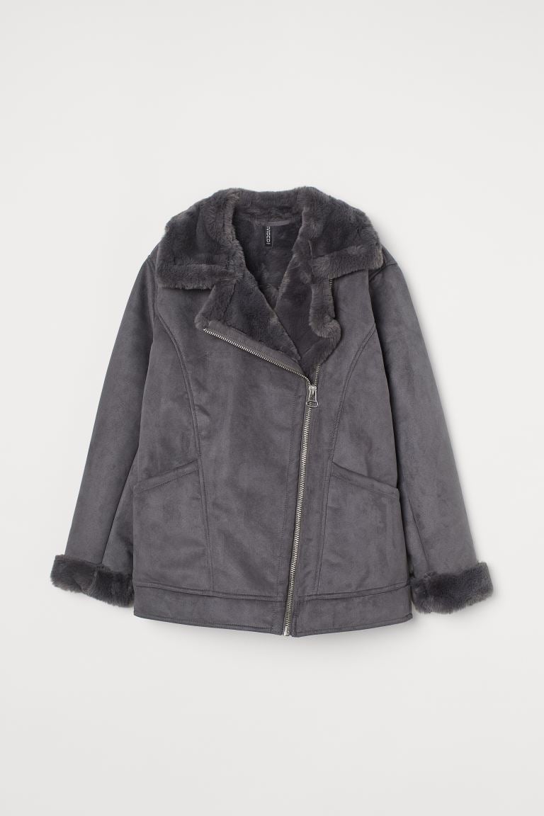 Bunda s umělou kožešinou, H&M, prodává H&M, 1499 Kč