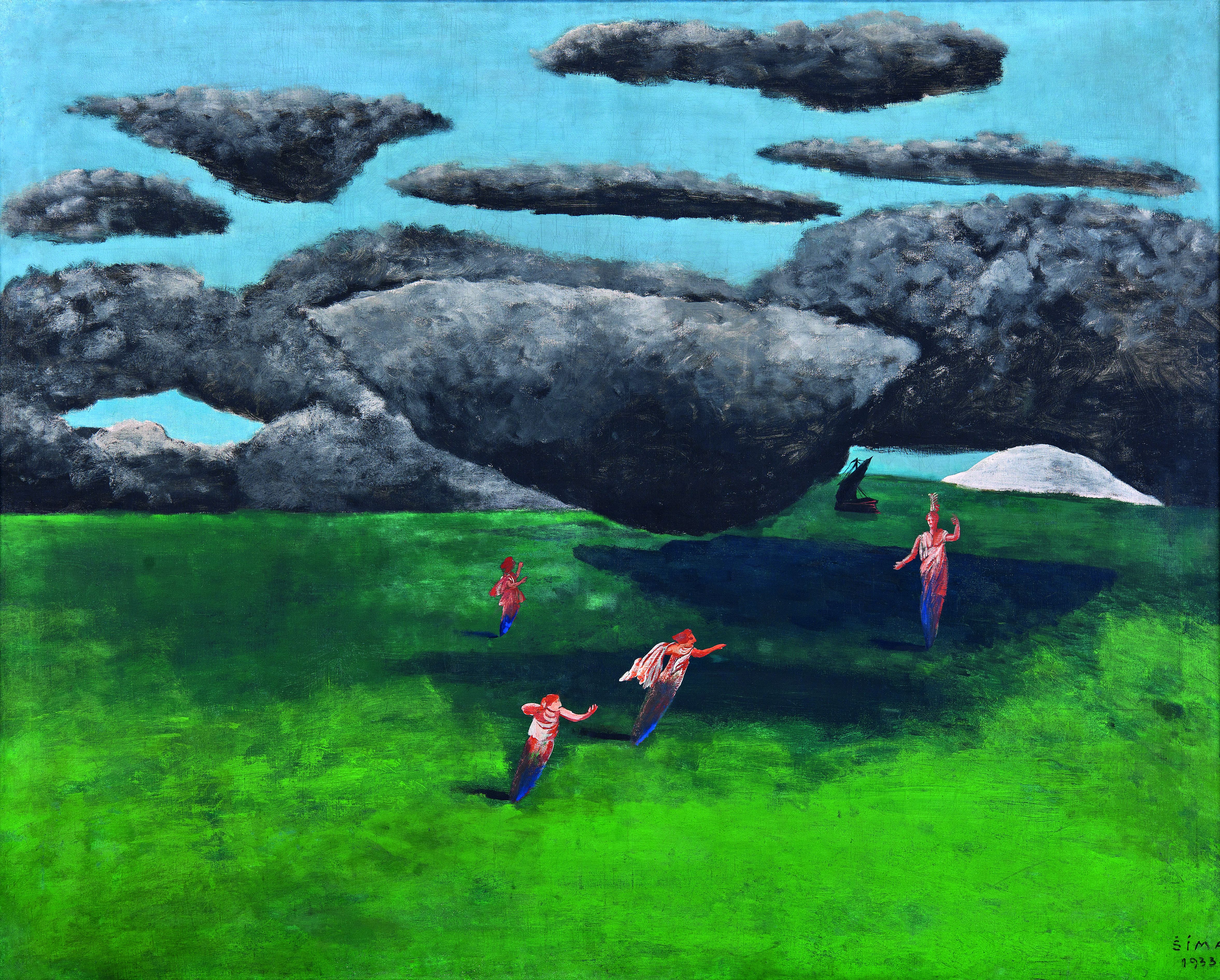 Josef Šíma, Návrat Theseův, 1933, Galerie hlavního města Prahy Josef Šíma, Návrat Theseův, 1933, Galerie hlavního města Prahy