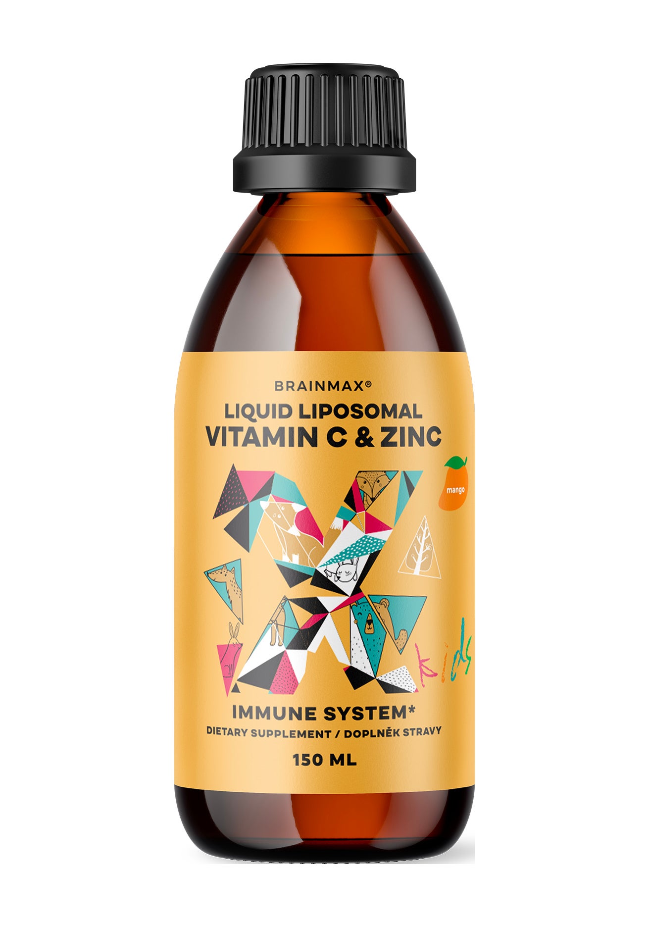 BrainMax Kids Liquid Liposomal Vitamin C & Zinc, BRAINMARKET, prodává BrainMarket, 399 Kč