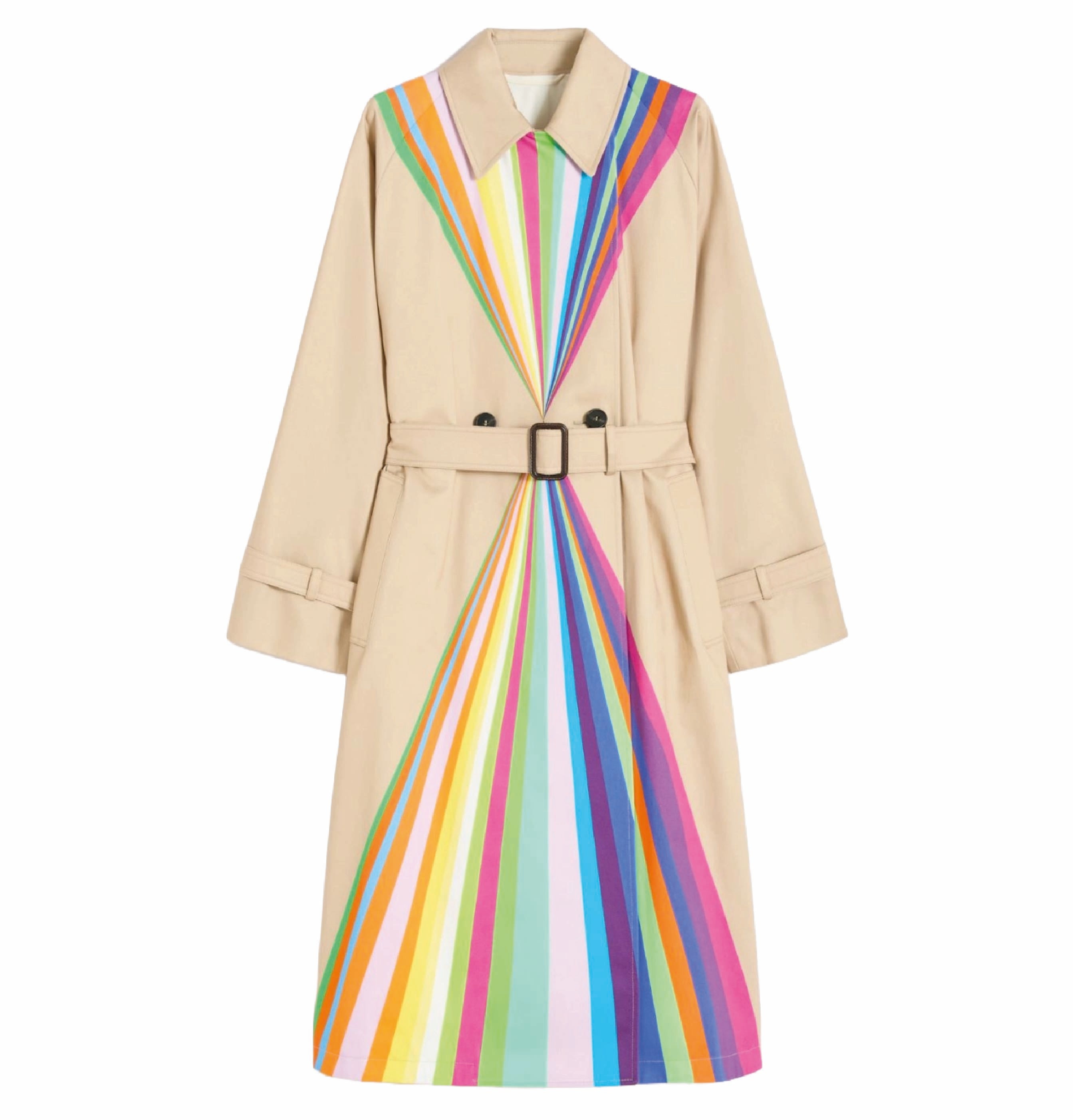 Trenčkot s duhovým printem, MAX MARA, prodává Max Mara, 27 700 Kč