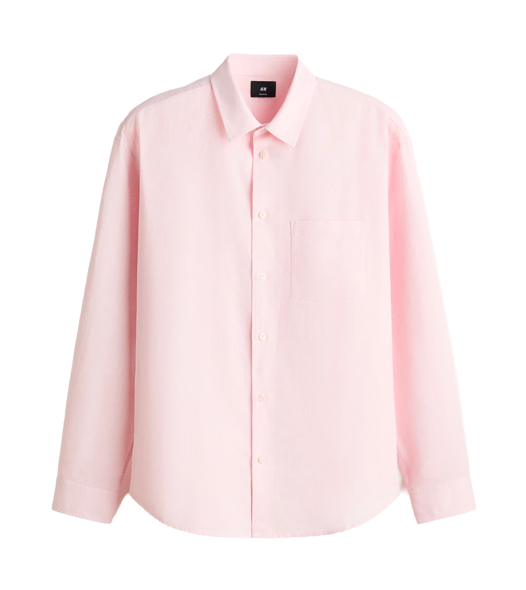 Košile z lněné směsi relaxed fit, H&M, 499 Kč