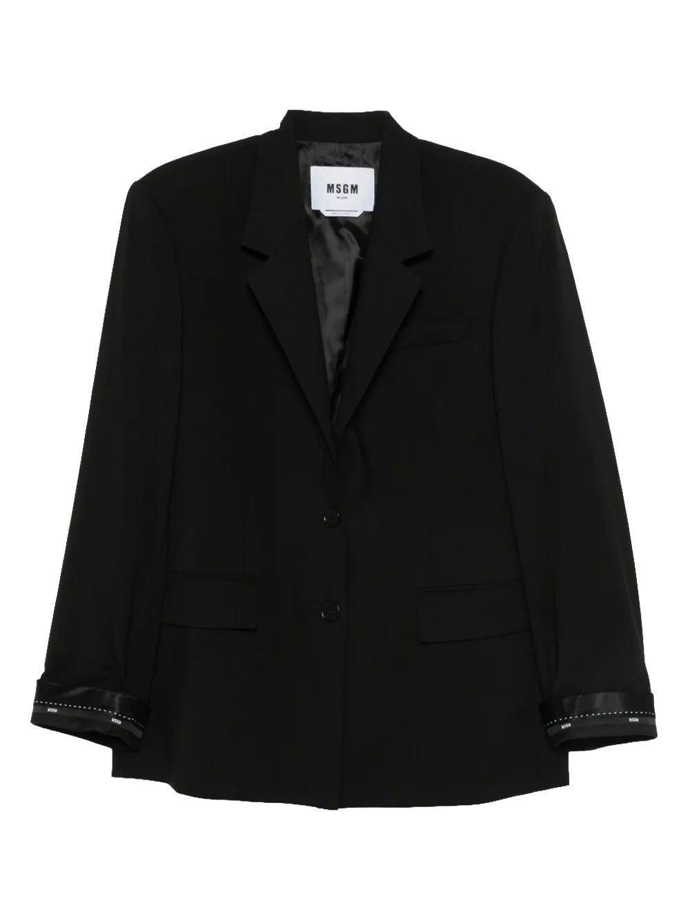 Dámské černé sako, MSGM, prodává Farfetch, 347 €