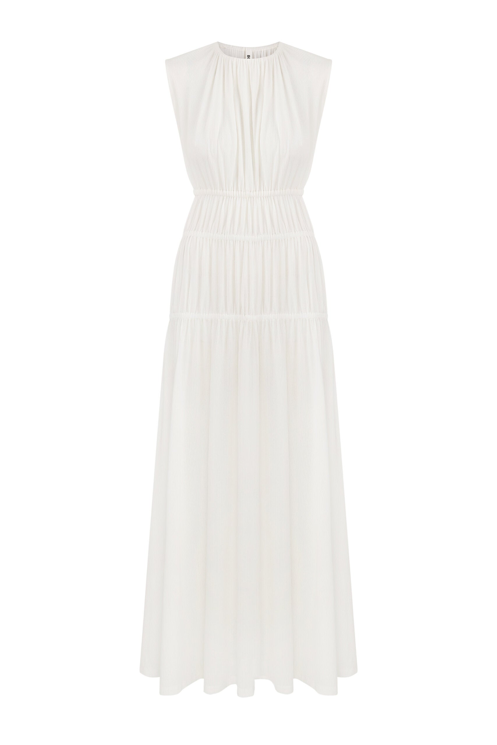 Bílé úpletové maxišaty, BOBKOVA, 500 €