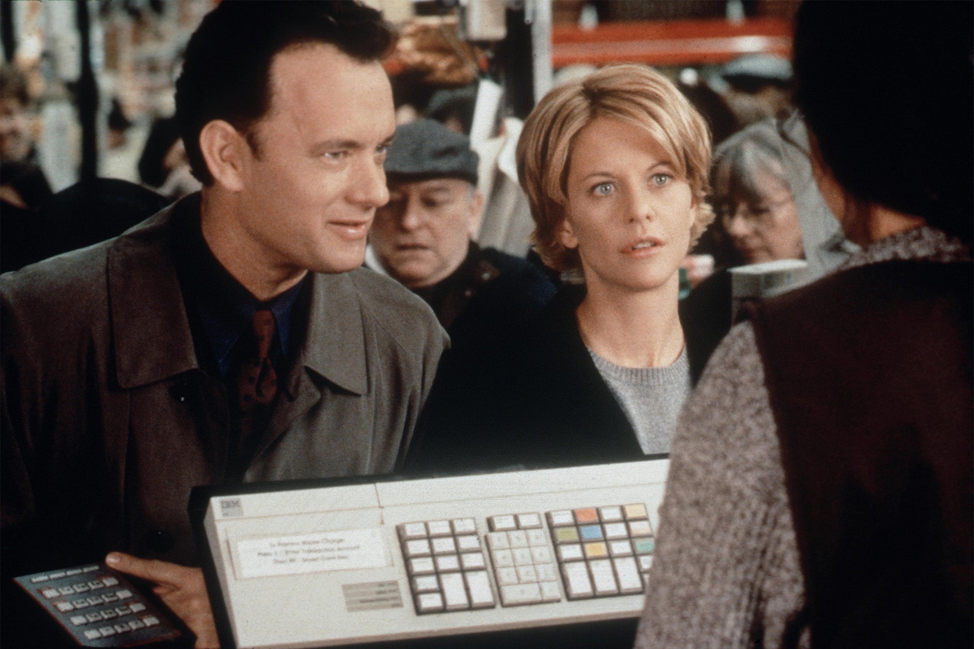 Meg Ryan a Tom Hanks ve filmu Láska přes internet, 1998
