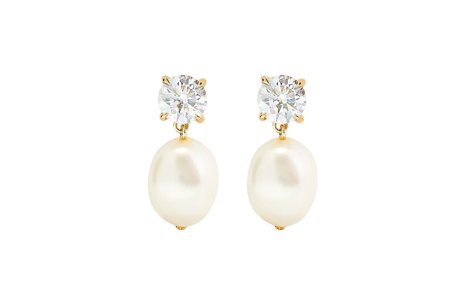 Delanie Diamond Baroque perlové náušnice, KINN, 45 500 Kč