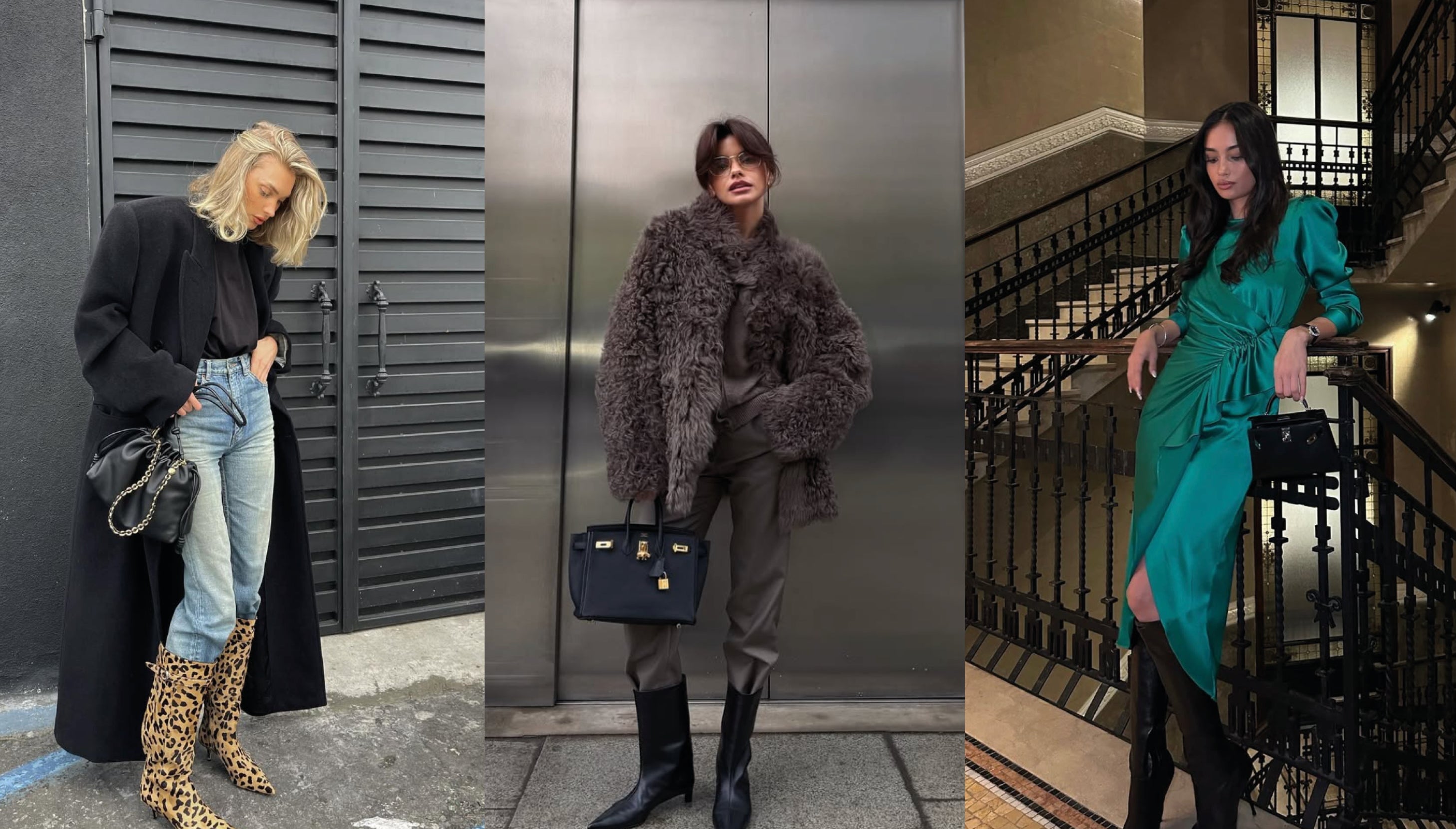 Na vánoční trhy, do práce, na večírek... Jak nosit kozačky pěti různými způsoby