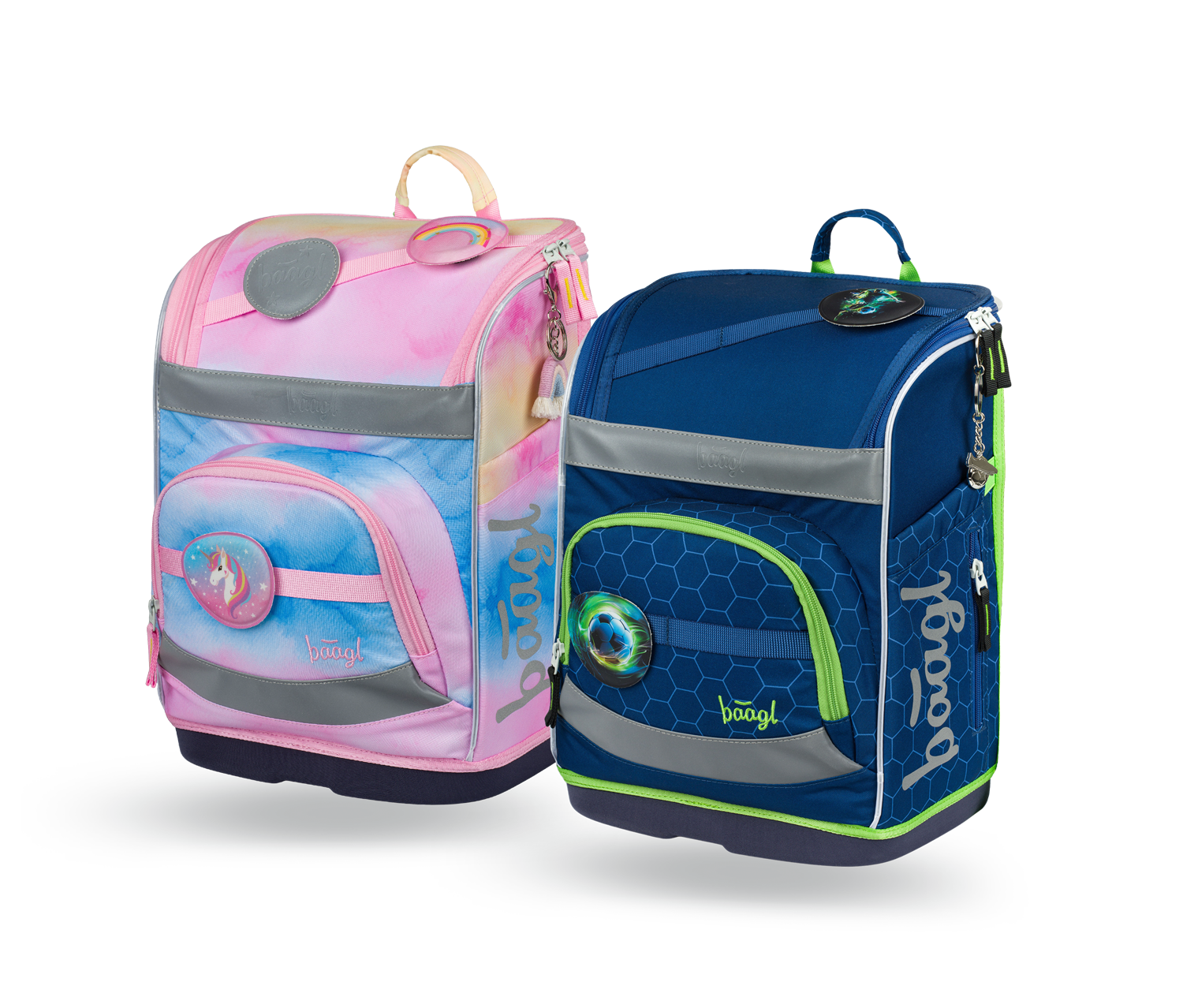 Aktovka pro prvňáčky s lehkou konstrukcí, zapínáním na zip a pevným tělem. Obsahuje termokapsu na svačinu, odnímatelný bederní pás a reflexní prvky, BAAGL, 2 499 Kč, prodává BAAGL