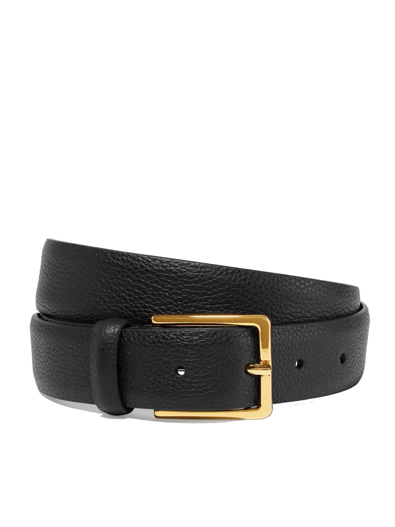 Kožený pásek se zlatou sponou, ANDERSON‘S, prodává Net-a-Porter, 150 €