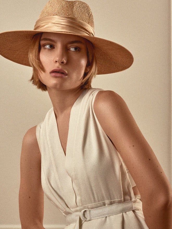 Slaměný klobouk Bilbao, DILARA LATROUS, prodává Dilaralatrous.com, 195 €