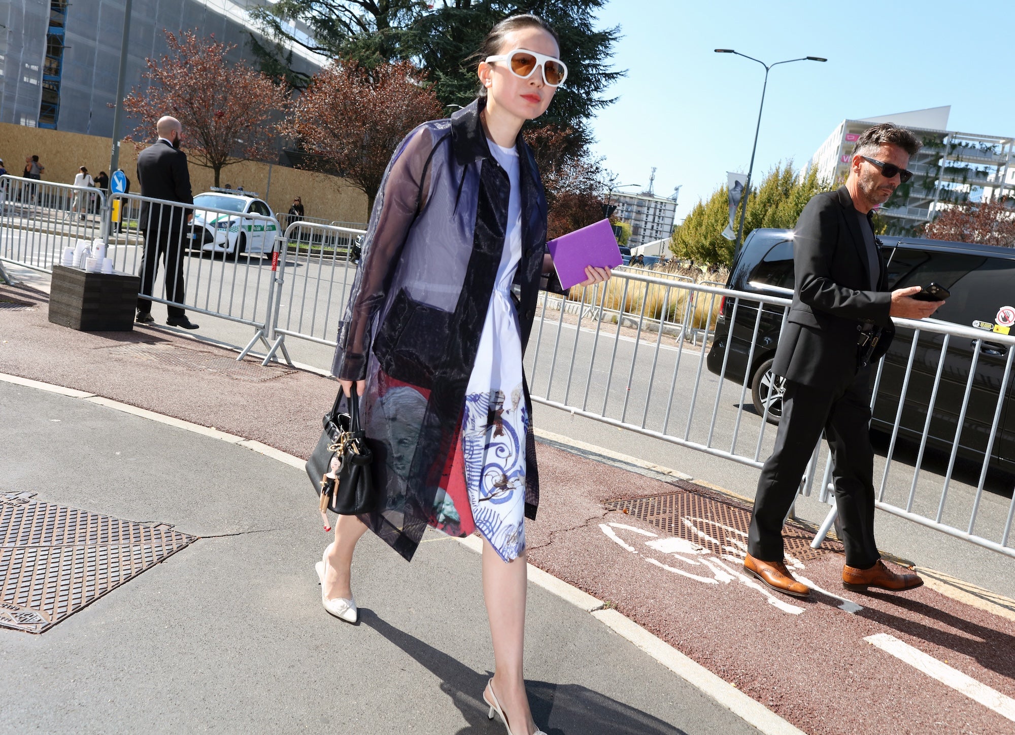 Street style Milan Fashion Week, září 2026