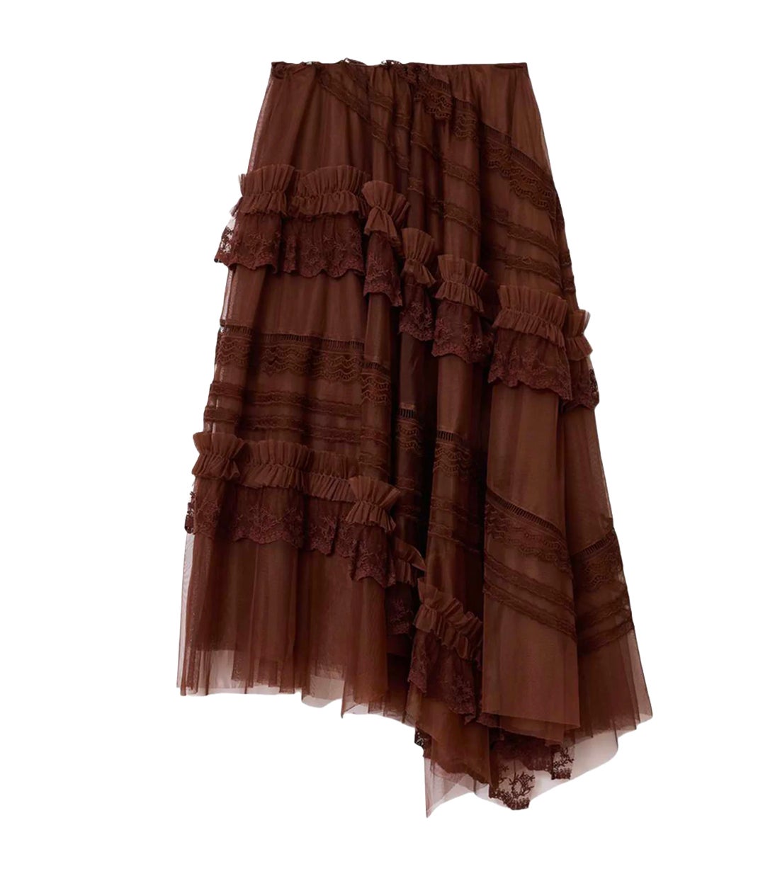 Kaskádovitá sukně, ALL SAINTS, prodává Zalando, 5 970 Kč