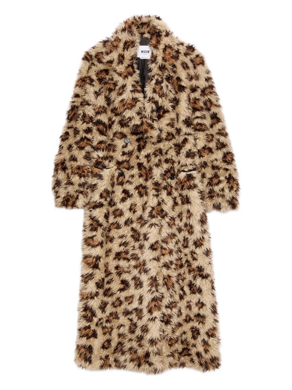 Kabát s leopardím vzorem a páskem, MSGM, 990 €