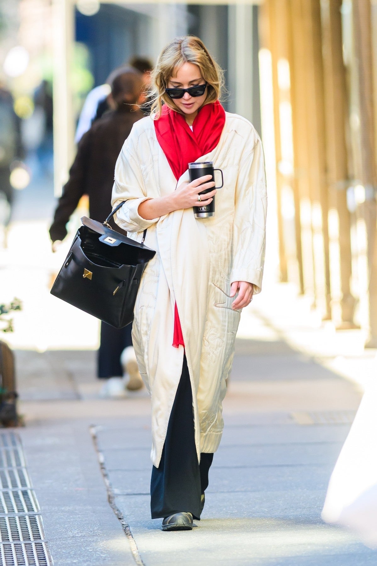 Jennifer Lawrence v New Yorku, 9. října 2025