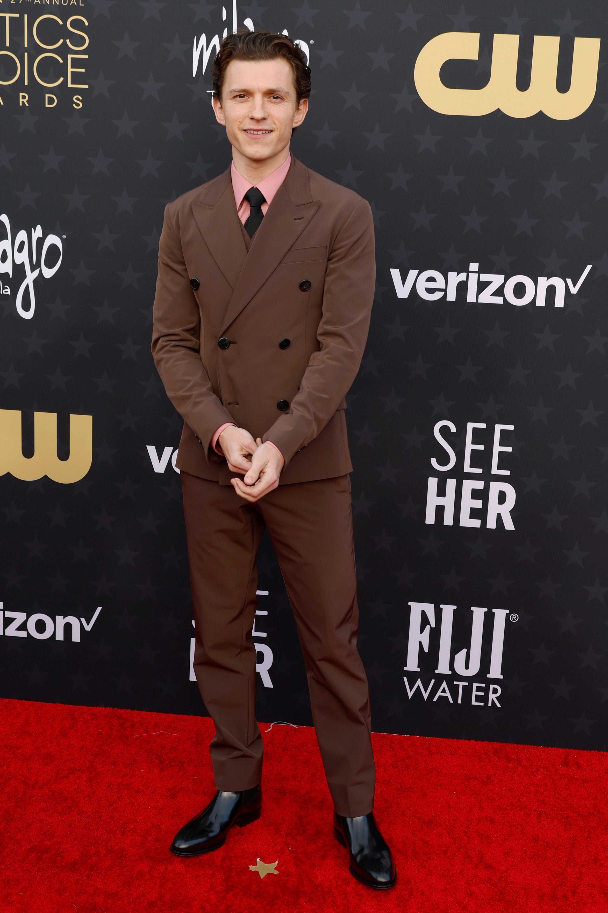 Tom Holland v obleku Prada