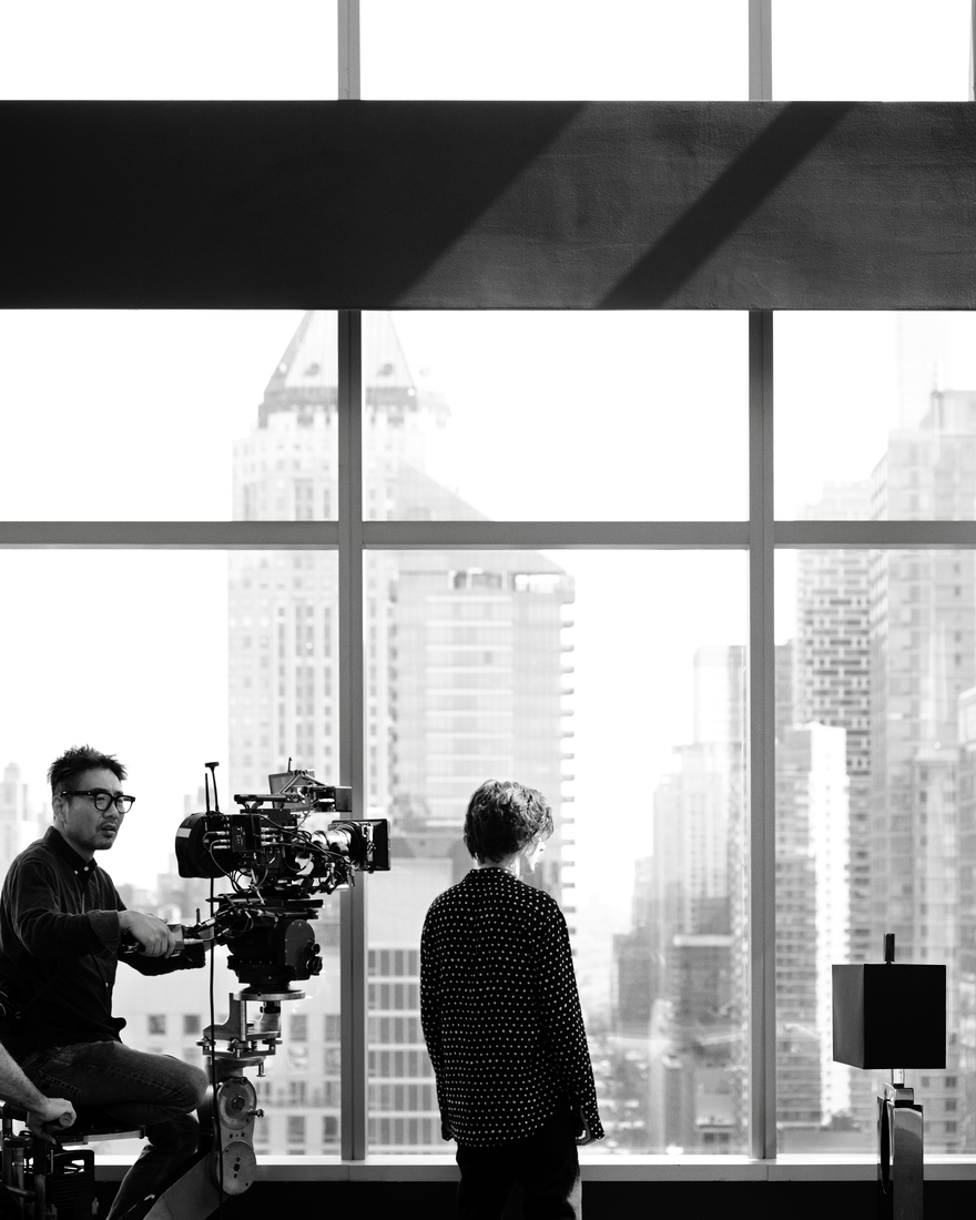 Timothée Chalamet při nátáčení kampaně Bleu de Chanel       Autor: archiv Chanel