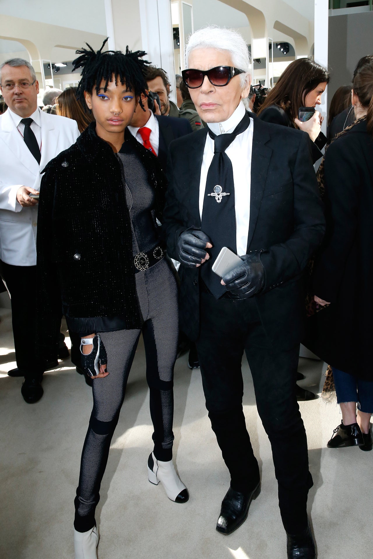 S Willow Smith na přehlídce Chanel podzim - zima 2016/2017  v pařížském Grand Palais, březen 2016