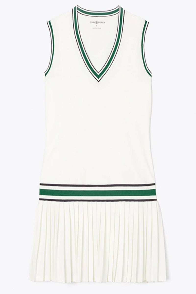 Tenisové šaty Performance s výstřihem do V, TORY BURCH, prodává Tory Burch, 295 €