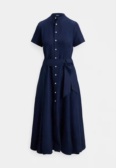 Košilové lněné šaty, POLO RALPH LAUREN, prodává Zalando, 26 280 Kč