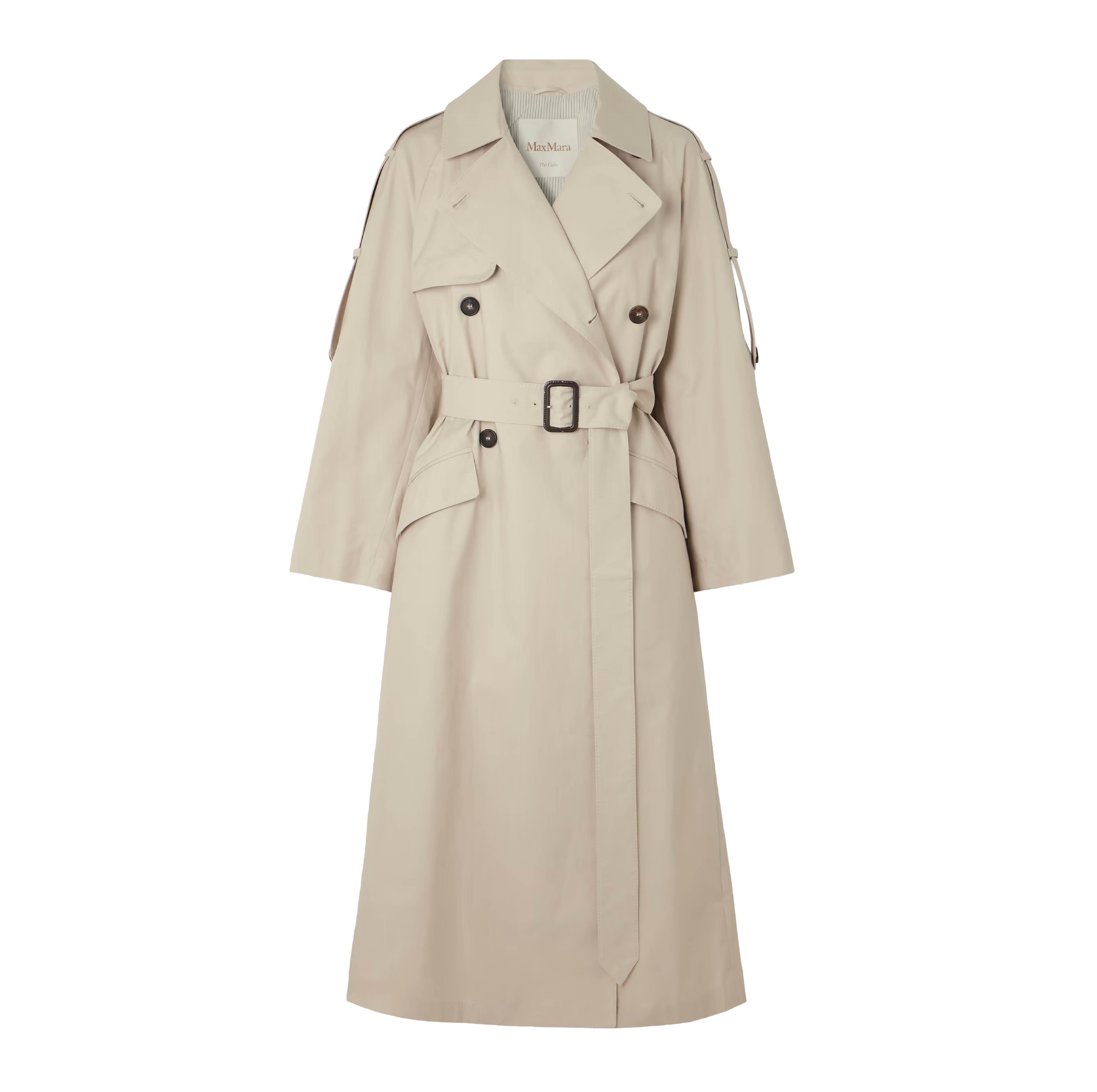 Světlý dvouřadý trenčkot, MAX MARA, 21 045 Kč