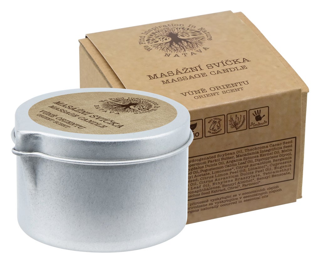 Masážní svíčka s vůní Orientu, Natava, prodává Union cosmetics, 349 Kč