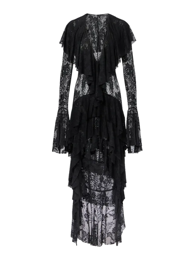 Asymetrické midišaty s volány, NORMA KAMALI, 510 €