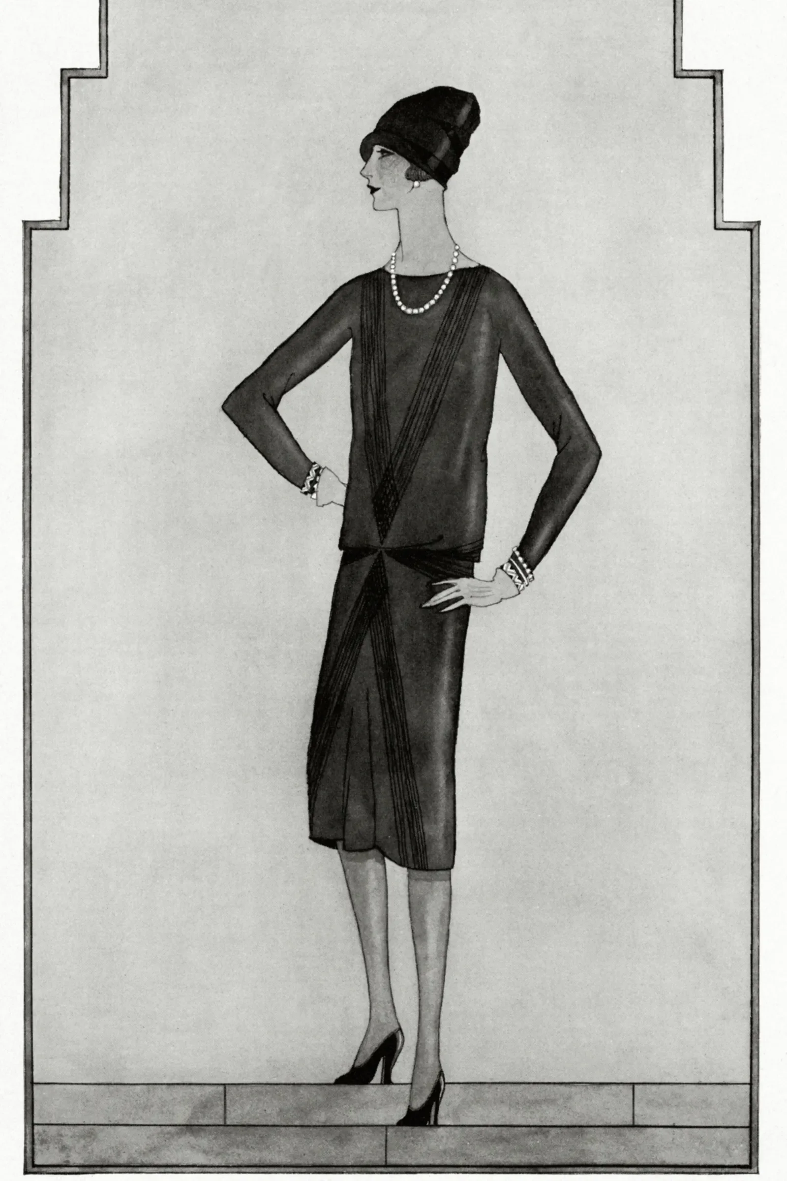 „Chanel ‚ford‘ – šaty, které bude nosit celý svět.“, Vogue, 1. října 1926