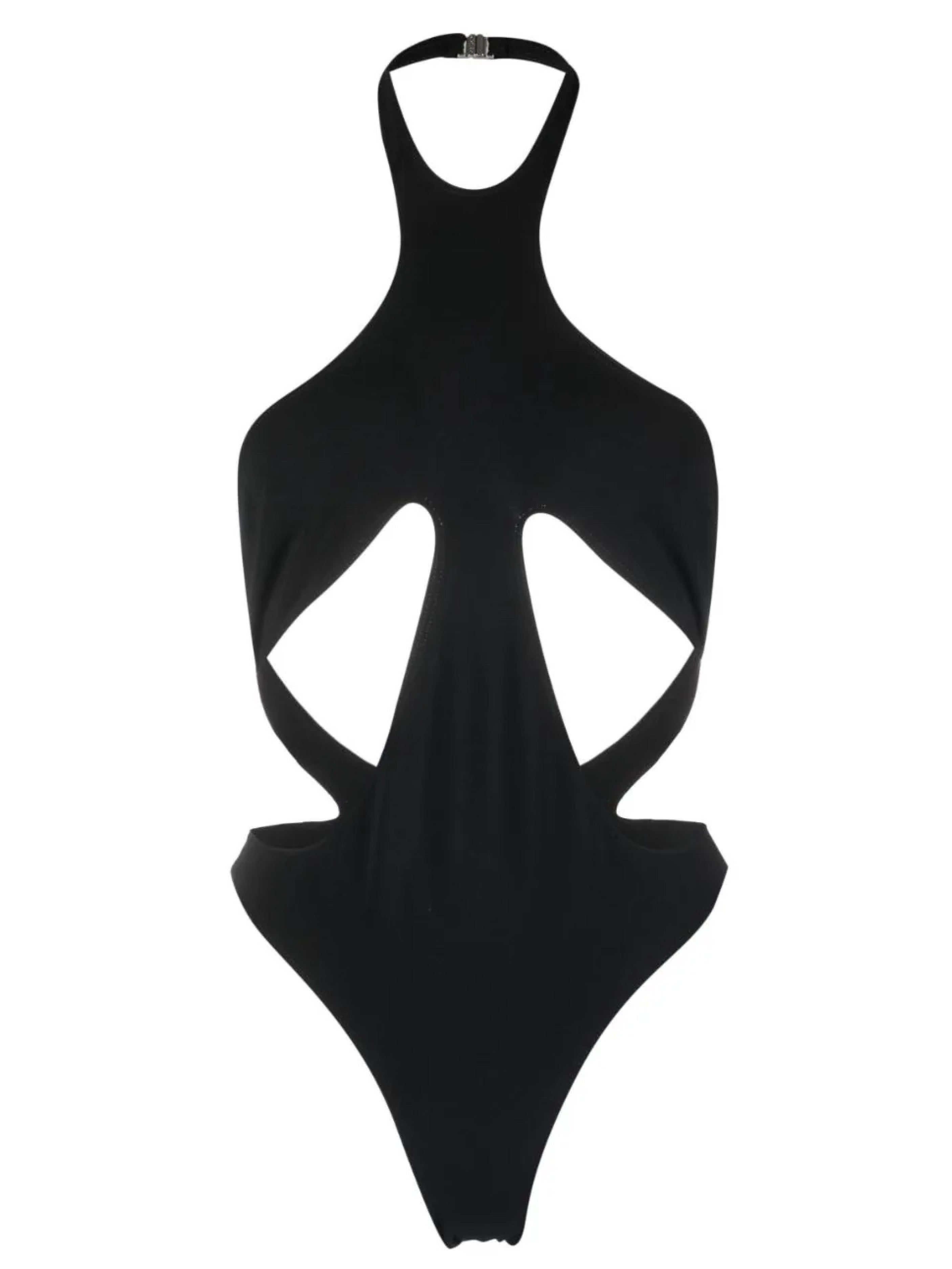 Černé plavky vcelku, MUGLER, prodává Farfetch, 390 €