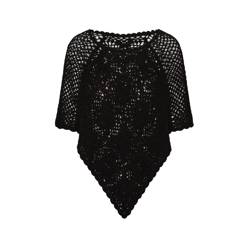 Černé pončo, FRANKIES BIKINI, 4 650 Kč