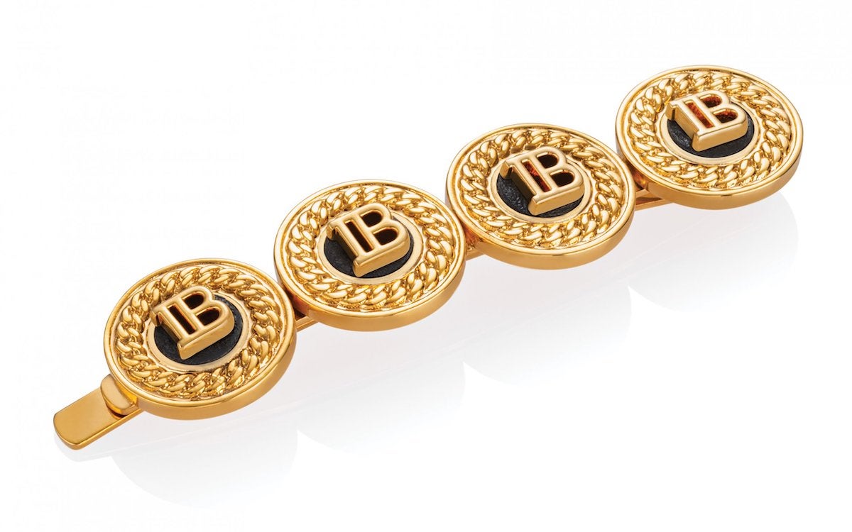 Zlatá sponka do vlasů, BALMAIN HAIR COUTURE, prodává Salononline.cz, 4 800 Kč