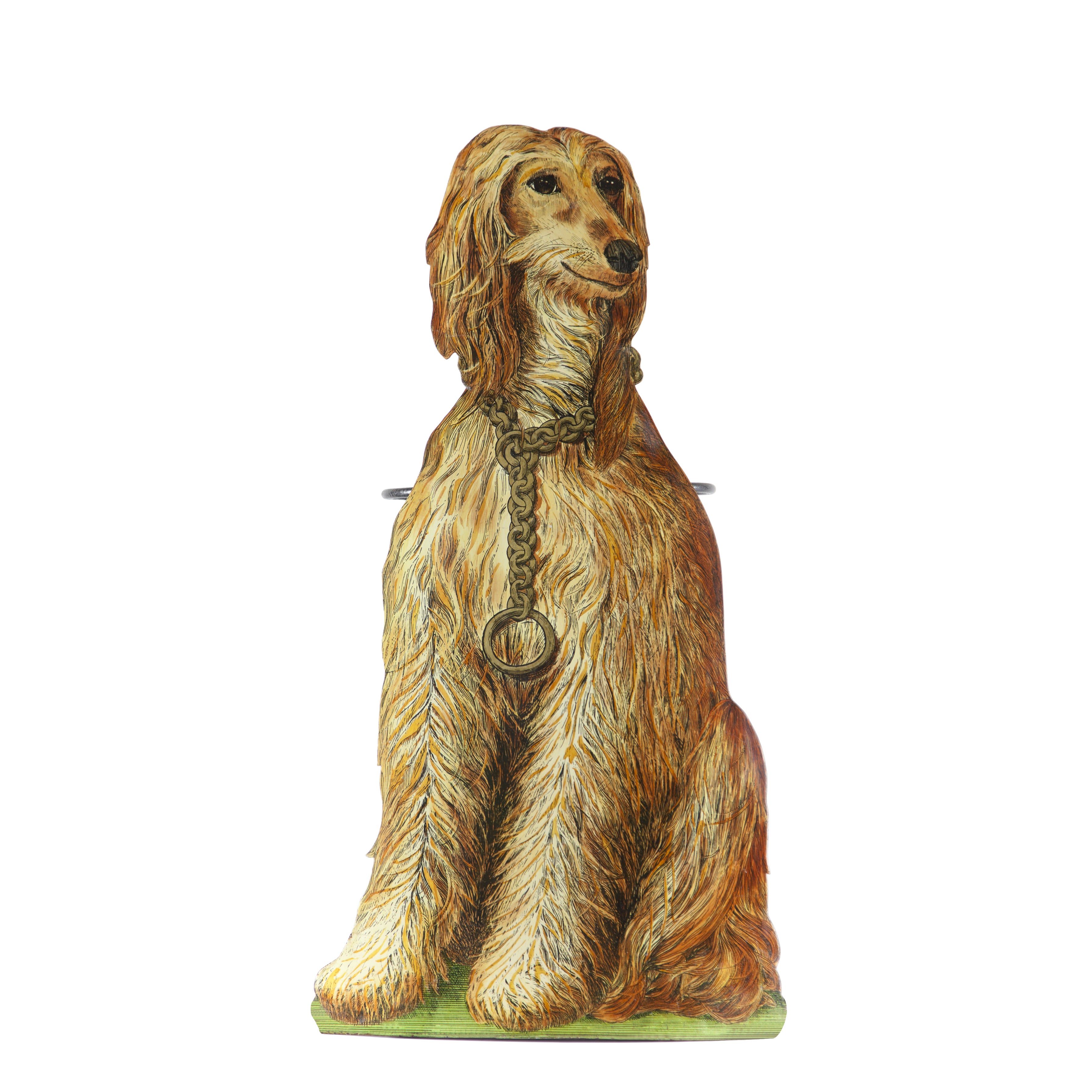 Ručně malovaný stojan na deštníky vyhlížející jako afgánský chrt, Fornasetti, 1400 € Autor: Courtesy of Fornasetti