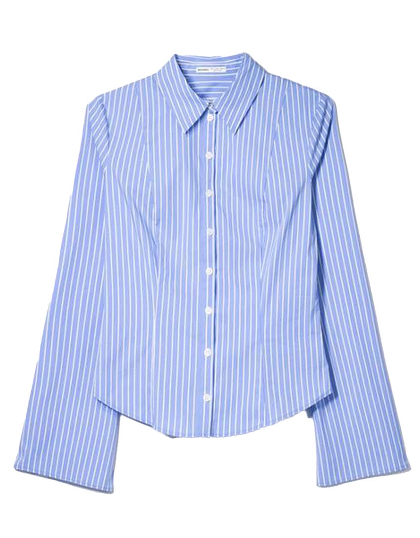 Vypasovaná košile s rozšířenými rukávy, BERSHKA, prodává Bershka, 549 Kč