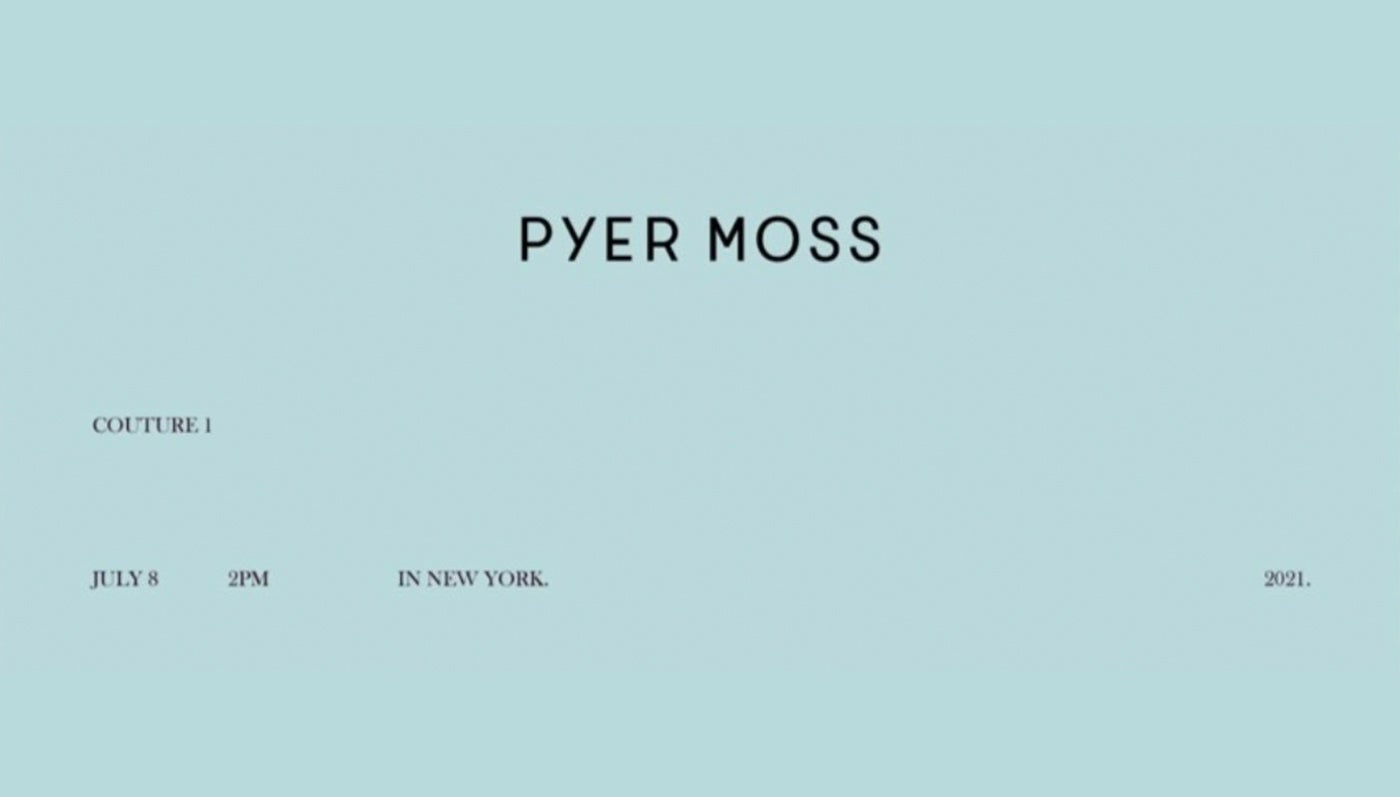 Pyer Moss Couture podzim-zima 2021/2022